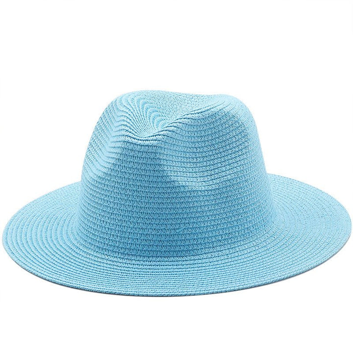 Large-Brimmed Straw Hat Men'S And Women'S Beach Jazz Hats - Muhaab