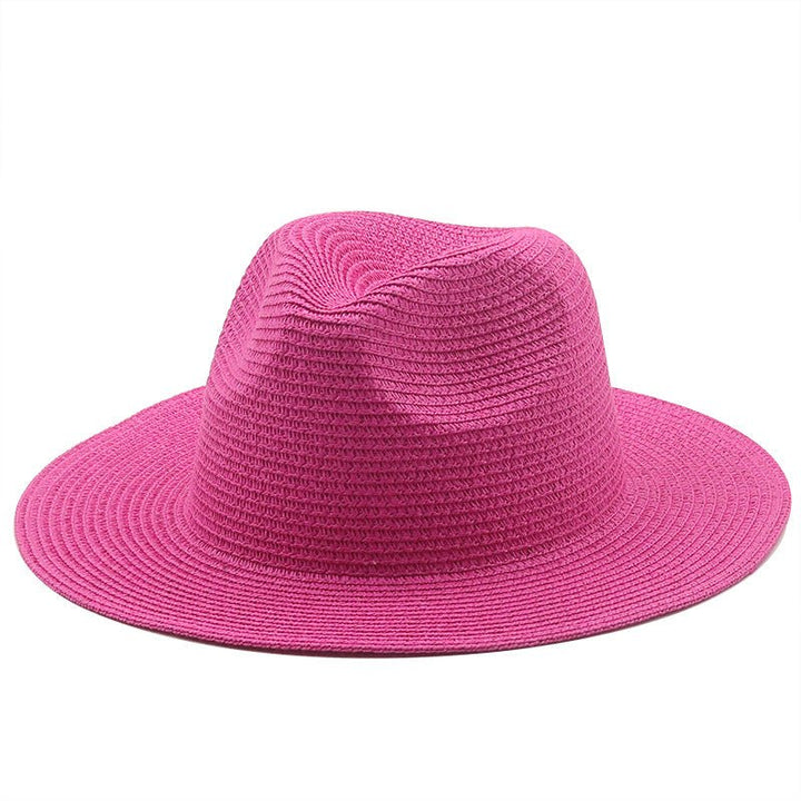 Large-Brimmed Straw Hat Men'S And Women'S Beach Jazz Hats - Muhaab