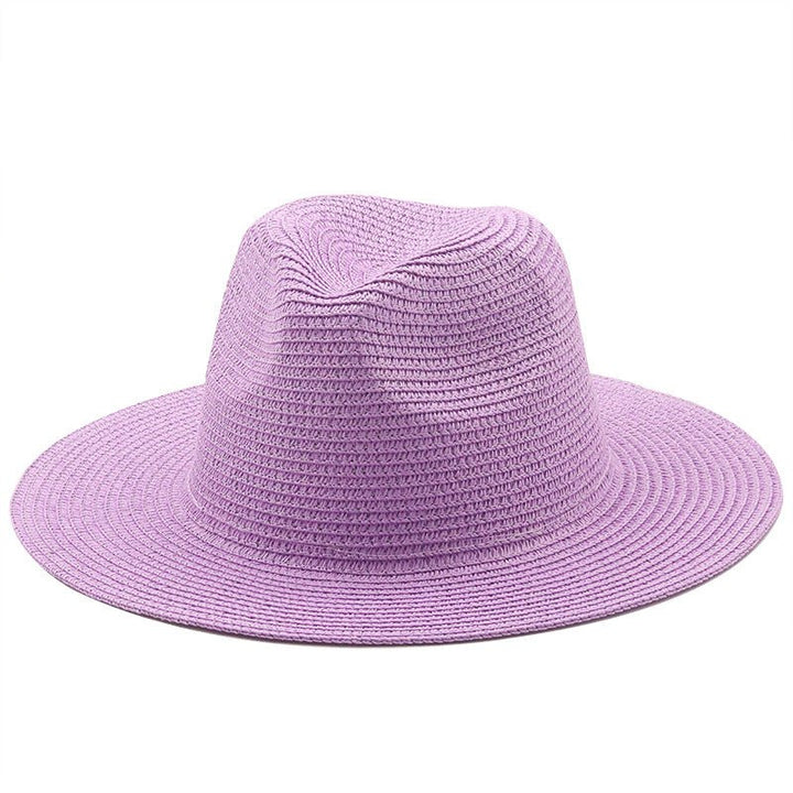 Large-Brimmed Straw Hat Men'S And Women'S Beach Jazz Hats - Muhaab