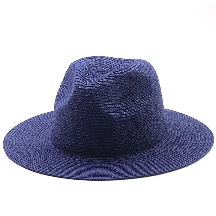 Large-Brimmed Straw Hat Men'S And Women'S Beach Jazz Hats - Muhaab