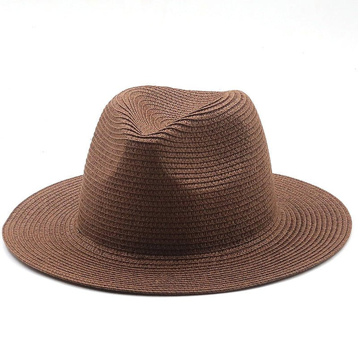 Large-Brimmed Straw Hat Men'S And Women'S Beach Jazz Hats - Muhaab