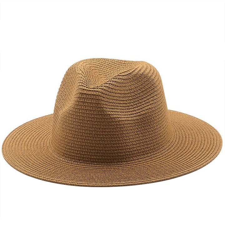 Large-Brimmed Straw Hat Men'S And Women'S Beach Jazz Hats - Muhaab