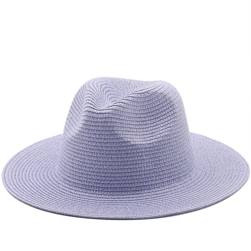 Large-Brimmed Straw Hat Men'S And Women'S Beach Jazz Hats - Muhaab
