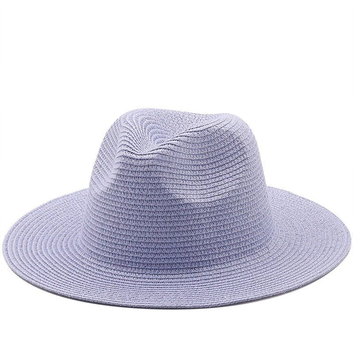 Large-Brimmed Straw Hat Men'S And Women'S Beach Jazz Hats - Muhaab