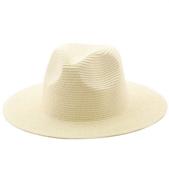 Large-Brimmed Straw Hat Men'S And Women'S Beach Jazz Hats - Muhaab