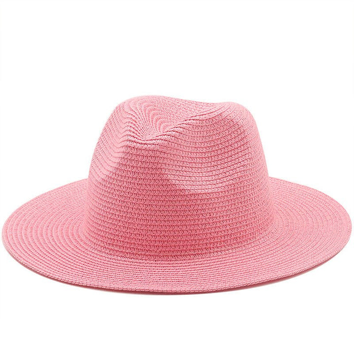 Large-Brimmed Straw Hat Men'S And Women'S Beach Jazz Hats - Muhaab