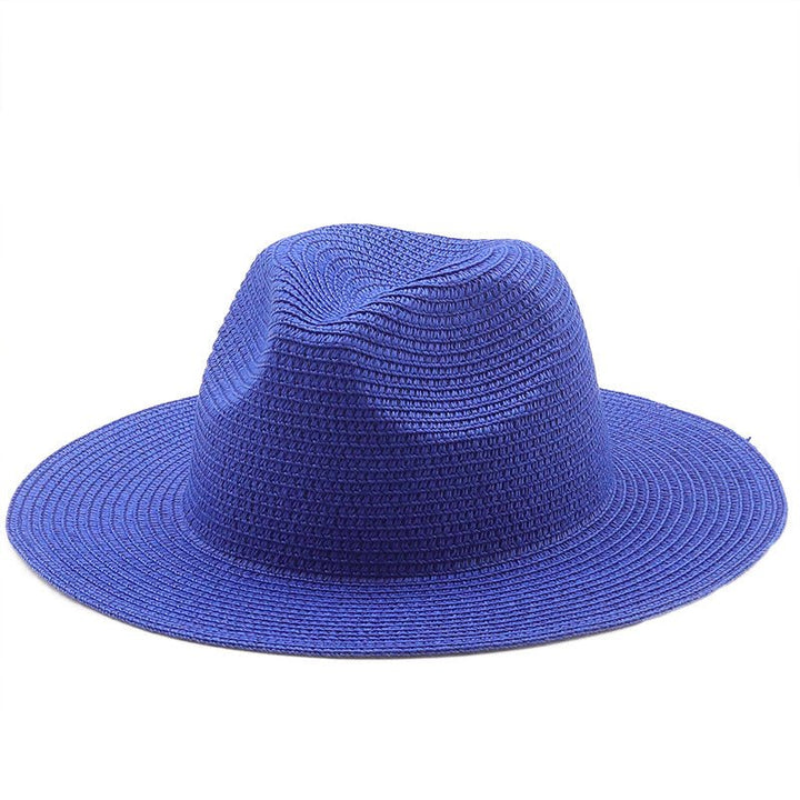 Large-Brimmed Straw Hat Men'S And Women'S Beach Jazz Hats - Muhaab