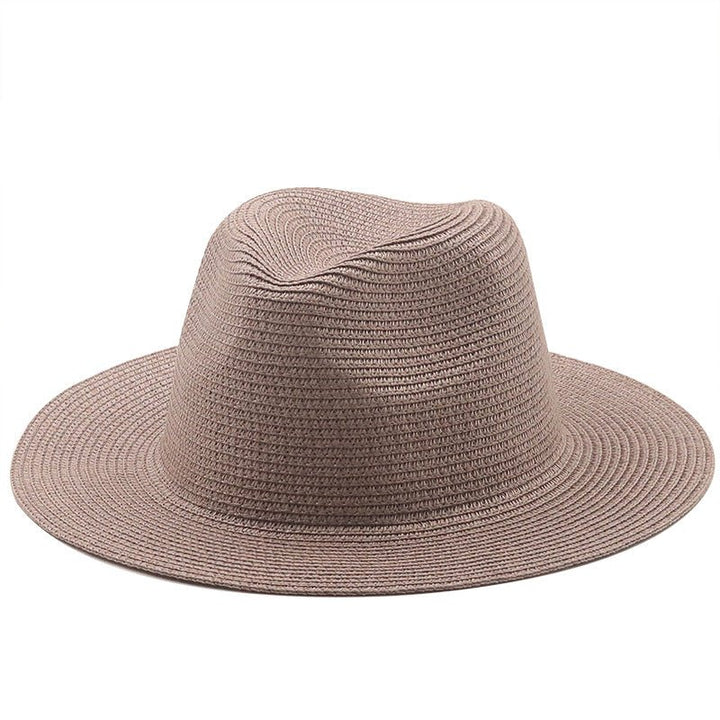 Large-Brimmed Straw Hat Men'S And Women'S Beach Jazz Hats - Muhaab