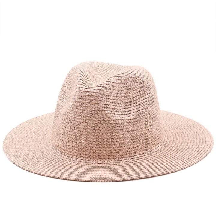 Large-Brimmed Straw Hat Men'S And Women'S Beach Jazz Hats - Muhaab