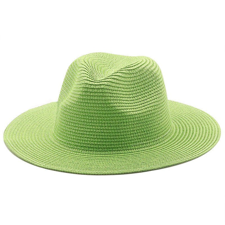 Large-Brimmed Straw Hat Men'S And Women'S Beach Jazz Hats - Muhaab