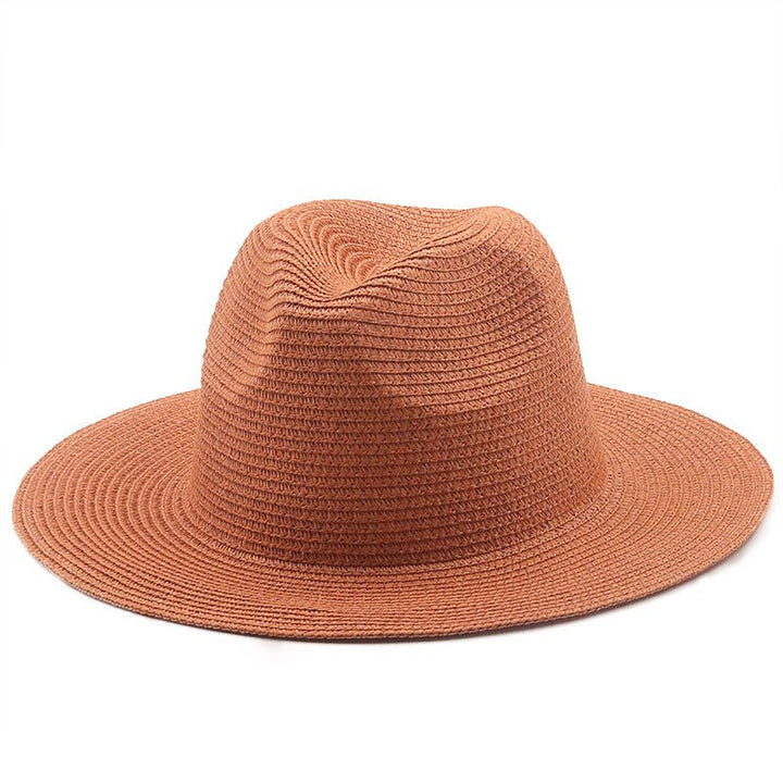 Large-Brimmed Straw Hat Men'S And Women'S Beach Jazz Hats - Muhaab