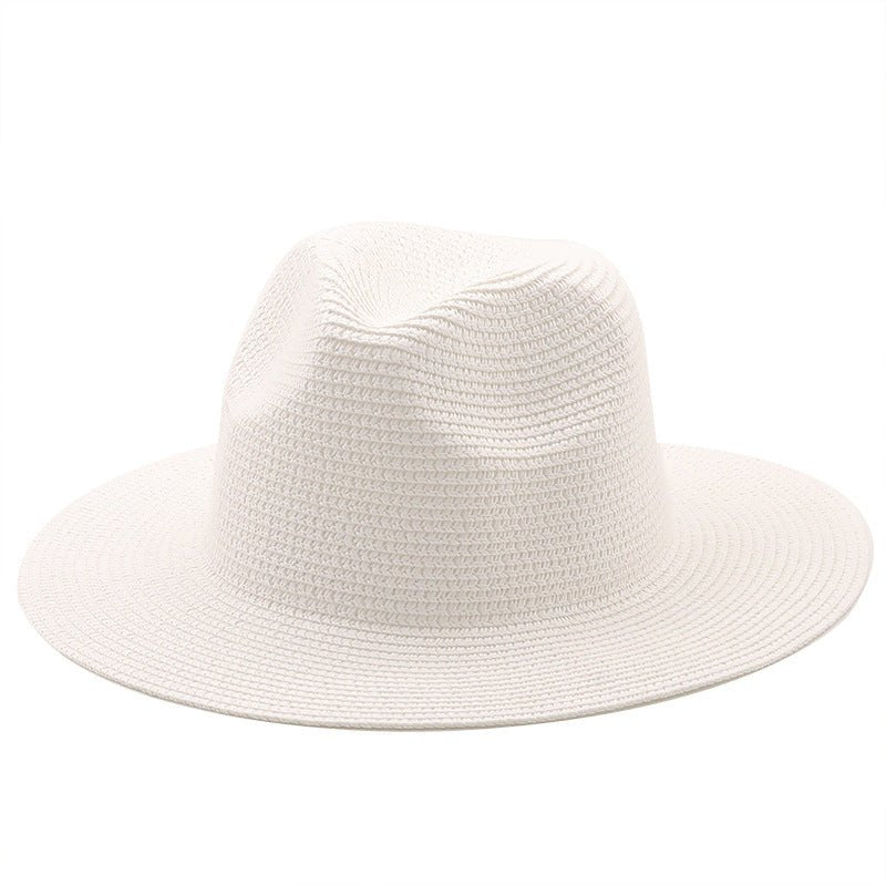 Large-Brimmed Straw Hat Men'S And Women'S Beach Jazz Hats - Muhaab