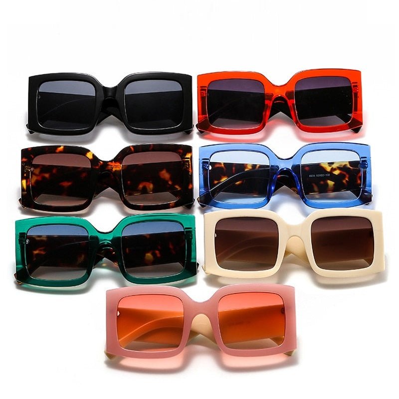 Large-frame colorful sunglasses for men and women - Muhaab