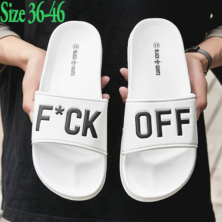 Large size men personalized slippers - Muhaab