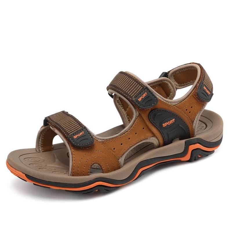 Large Size Sandals Men's Trendy Leather Vietnamese Sandals - Muhaab