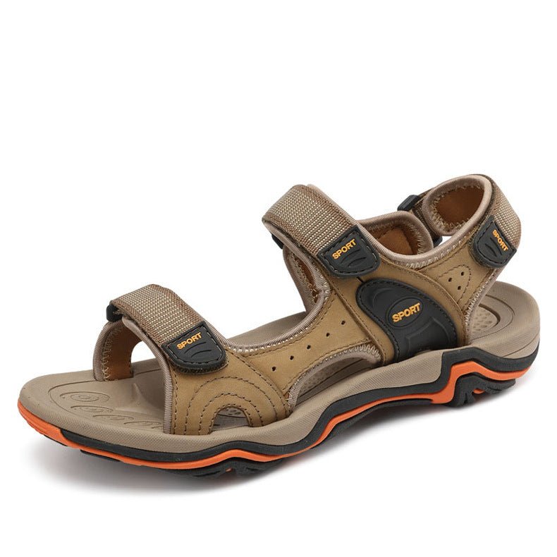 Large Size Sandals Men's Trendy Leather Vietnamese Sandals - Muhaab