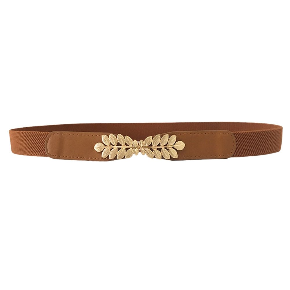 Leaf elastic elastic fashion all match belt - Muhaab