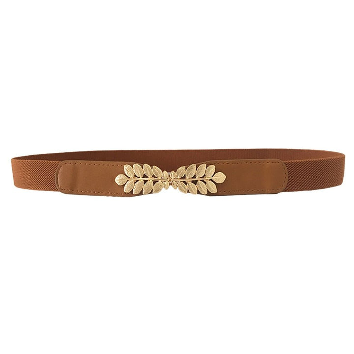 Leaf elastic elastic fashion all match belt - Muhaab