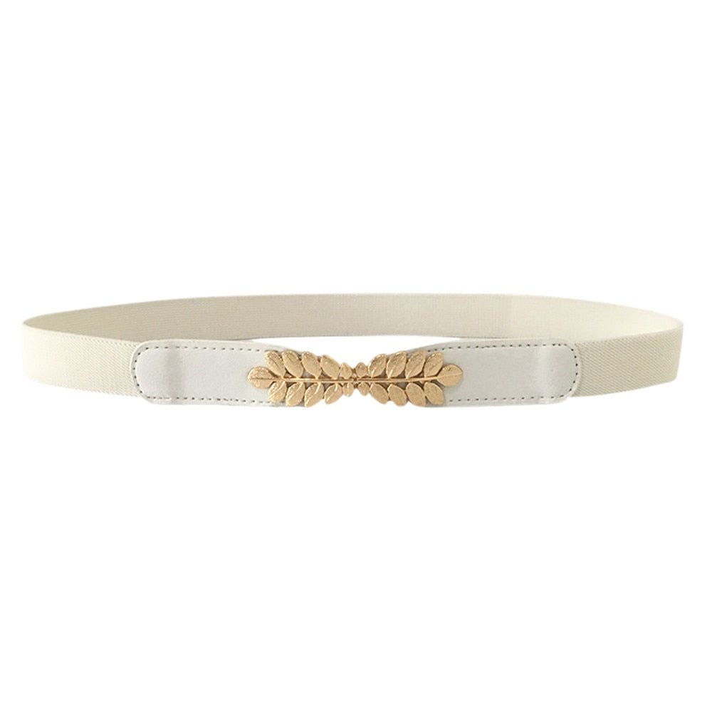 Leaf elastic elastic fashion all match belt - Muhaab