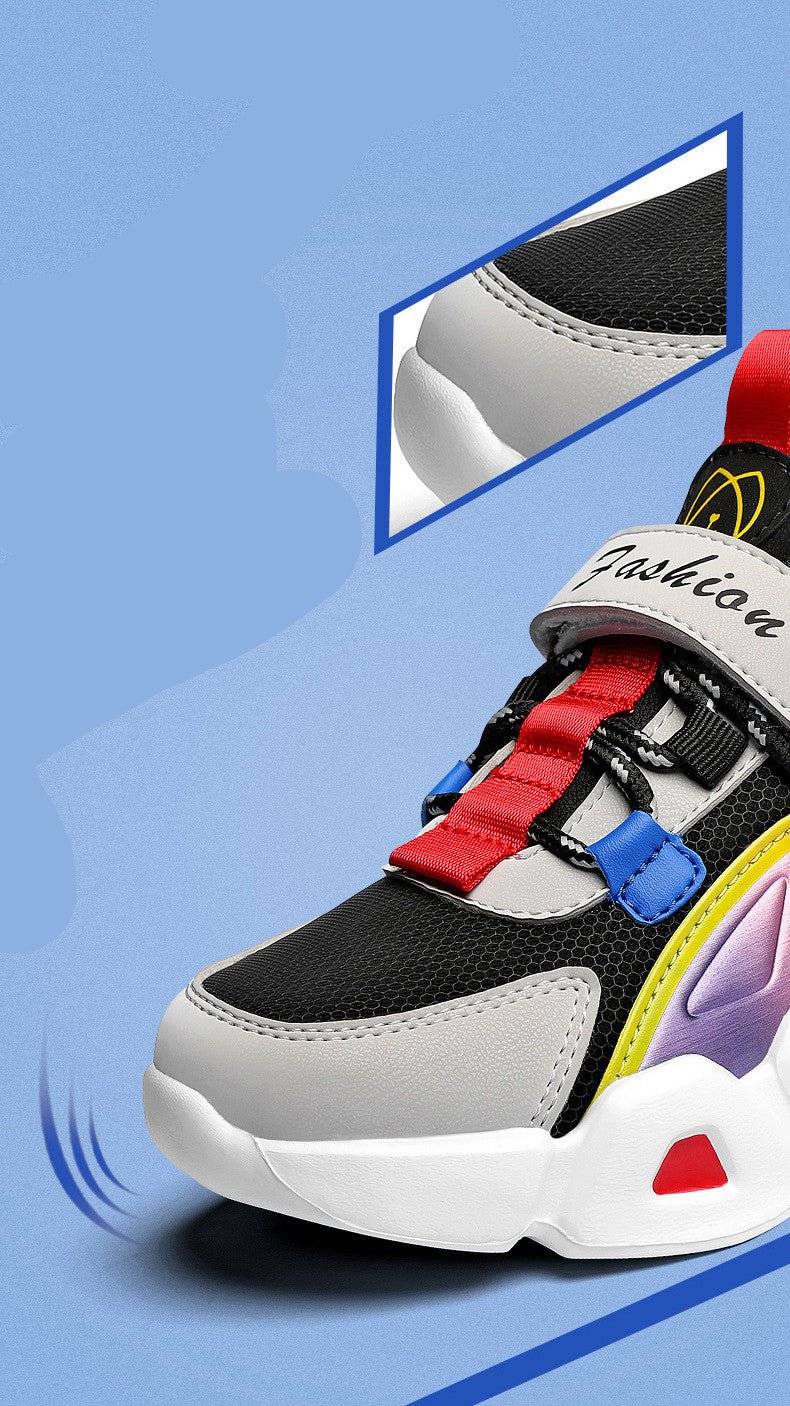 Leather Little Girls Running Shoes - Muhaab