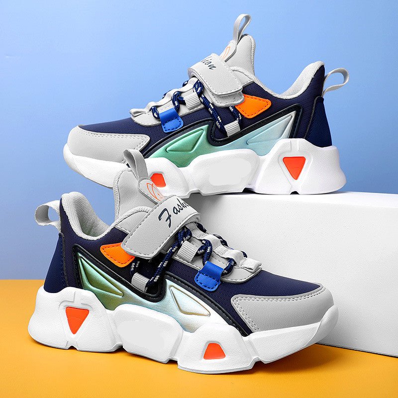 Leather Little Girls Running Shoes - Muhaab