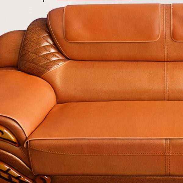 Leather Sofa Cushion Non-slip Four Seasons Old Single Sofa Armrest Cushion European Cover - Muhaab