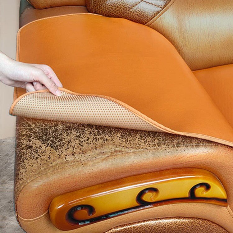 Leather Sofa Cushion Non-slip Four Seasons Old Single Sofa Armrest Cushion European Cover - Muhaab