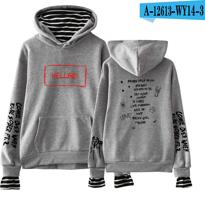 Lil Peep Hoodie Hellboy Men Women Hooded Pullover - Muhaab