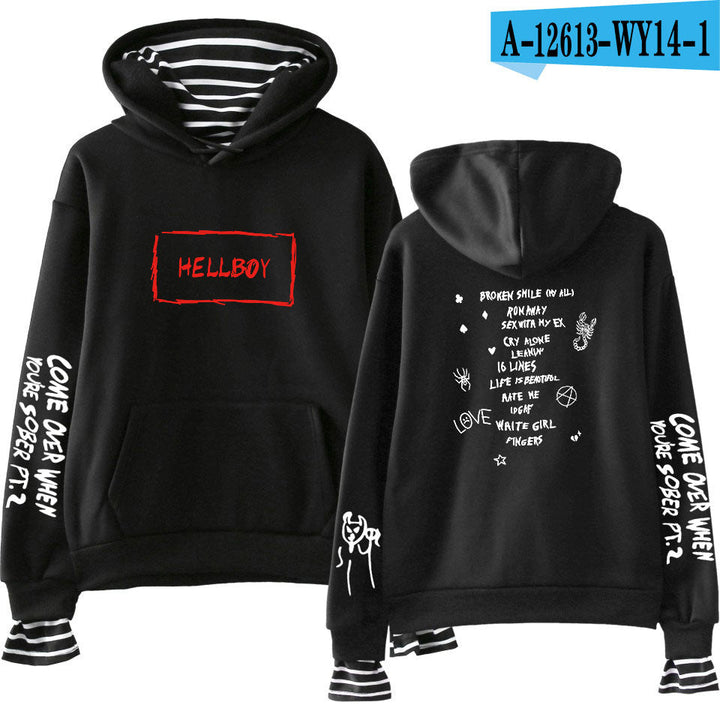 Lil Peep Hoodie Hellboy Men Women Hooded Pullover - Muhaab