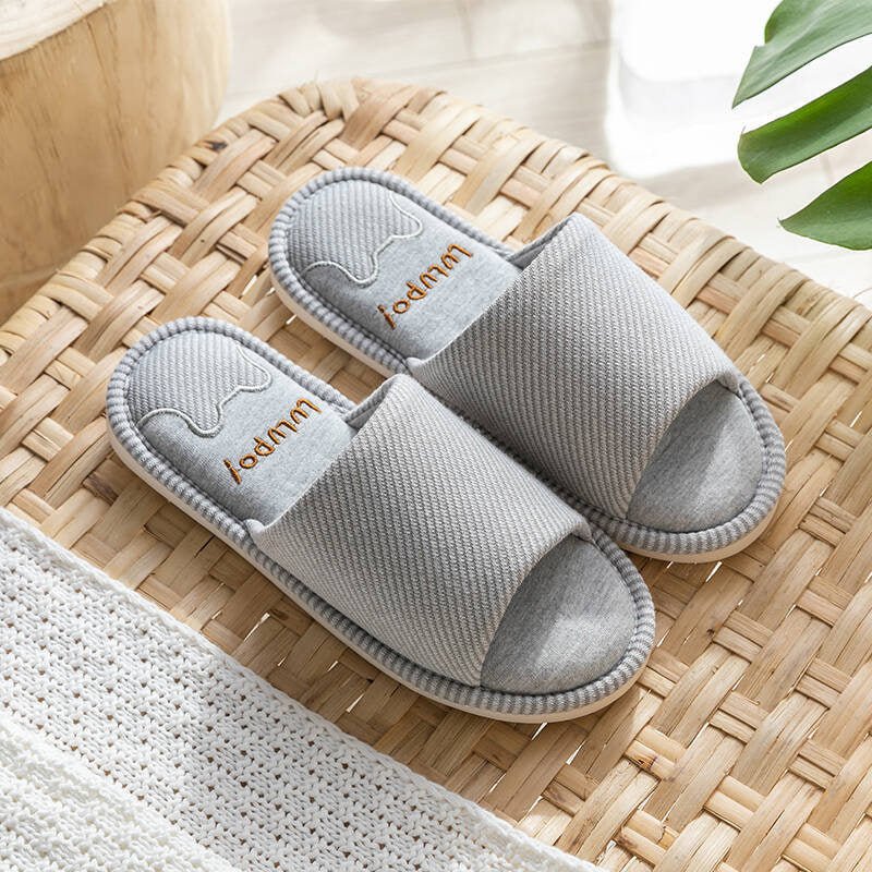 Linen Home Platform Slippers - Muhaab