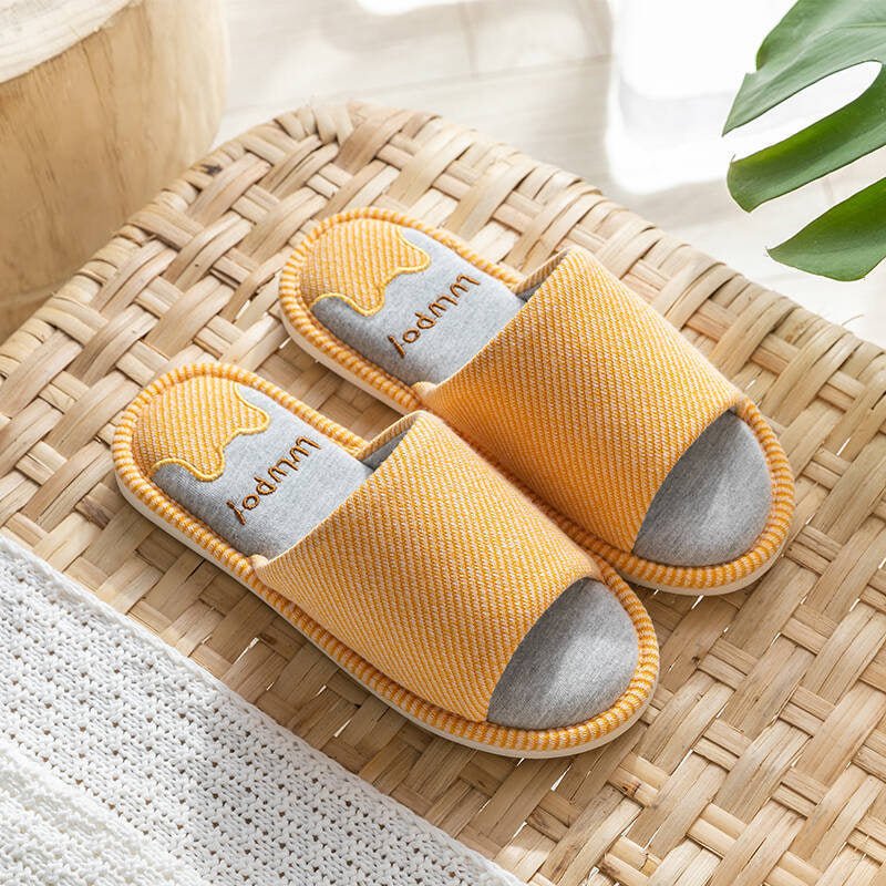 Linen Home Platform Slippers - Muhaab
