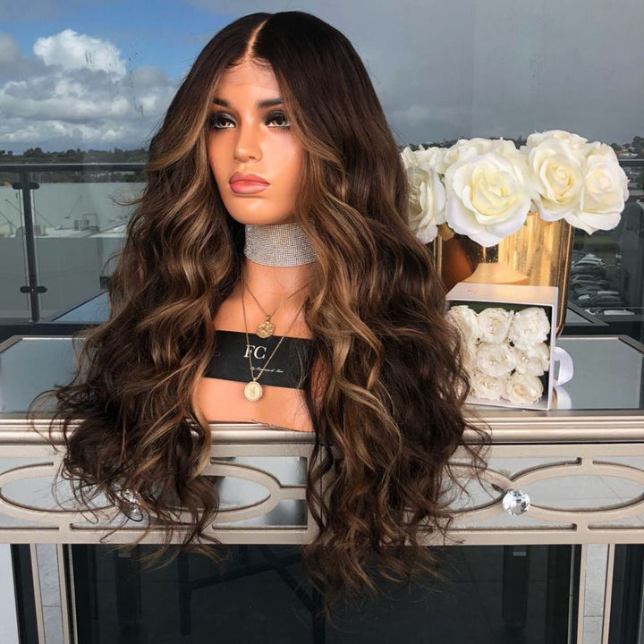 Long brown wig - Muhaab