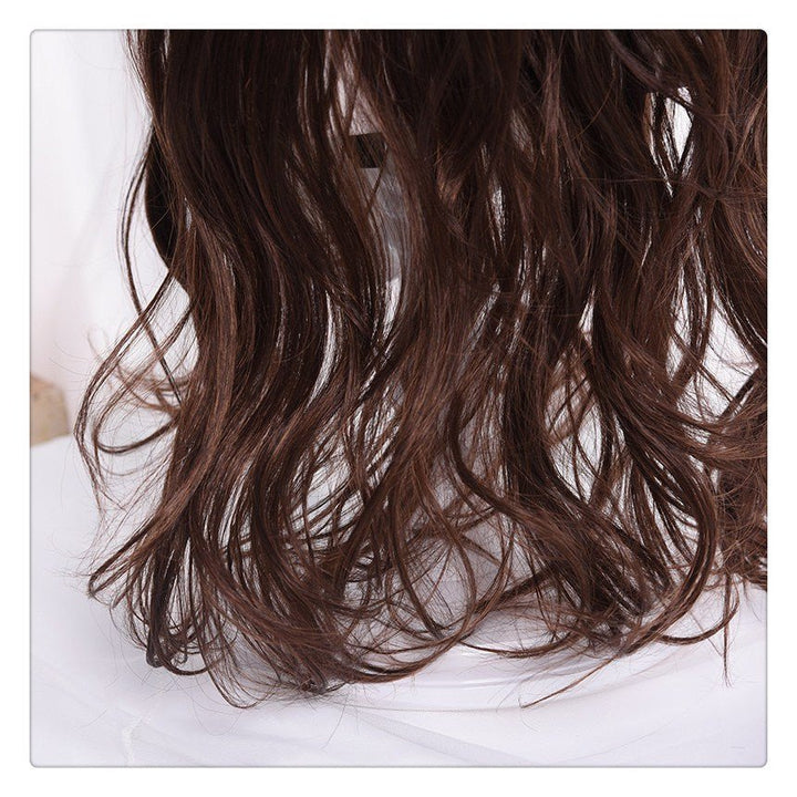 Long roll wig air bangs wig wig COS wig dyed wig - Muhaab