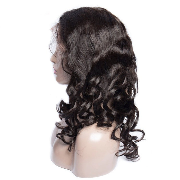 Loose Wave Human Hair Lace Front Wig Full Lace Wig - Muhaab