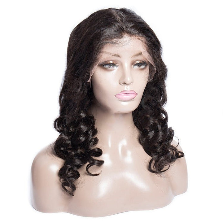 Loose Wave Human Hair Lace Front Wig Full Lace Wig - Muhaab