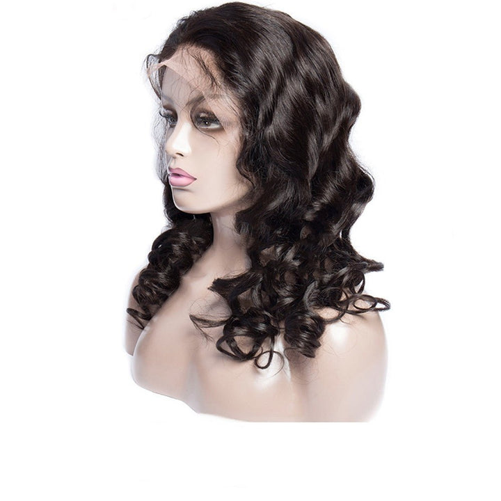 Loose Wave Human Hair Lace Front Wig Full Lace Wig - Muhaab