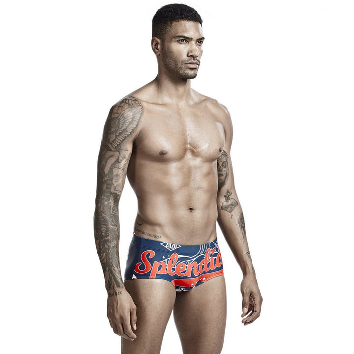 Low Waist Men's Boxer Swimming Shorts - Muhaab