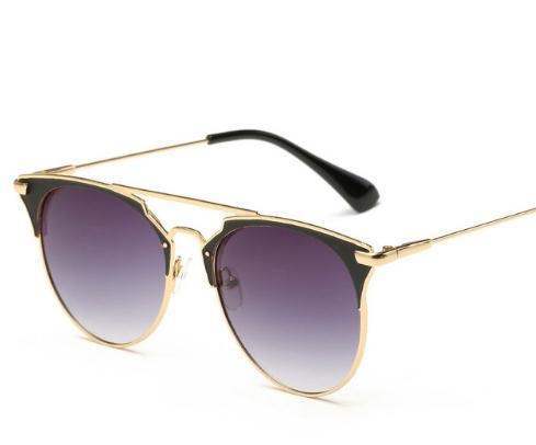 Luxury Vintage Round Sunglasses Women Brand Designer - Muhaab