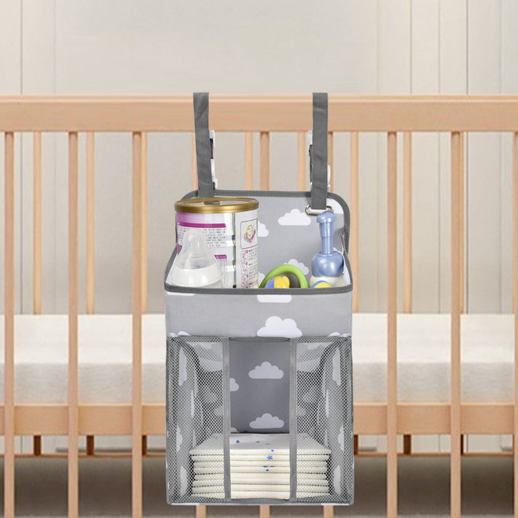 Manufacturers Spot Baby Hanging Bag Diaper Bedside Storage Hanging Bag Clothes Finishing Storage Bag Oxford Cloth Storage Hanging Bag - Muhaab