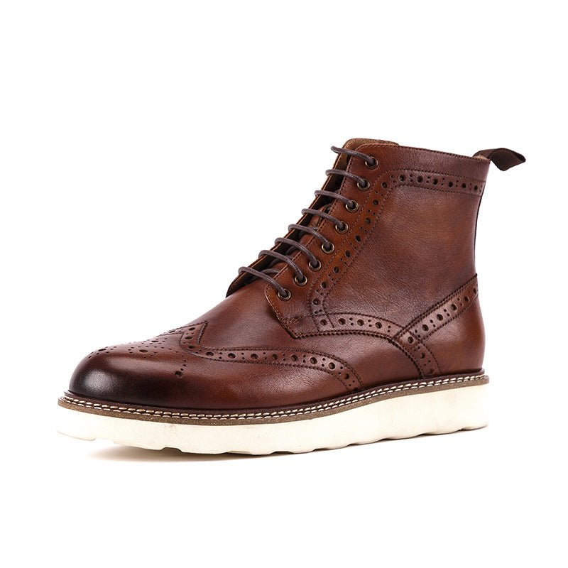 Martin Boots Men's Boots British Style Leather Boots - Muhaab