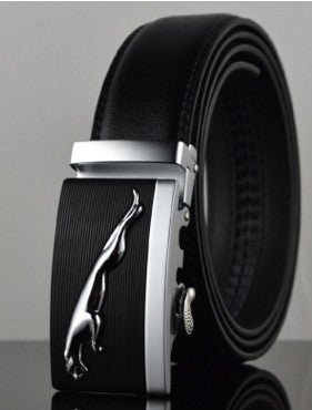Men Automatic Buckle Leather Belts - Muhaab