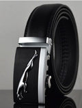 Men Automatic Buckle Leather Belts - Muhaab