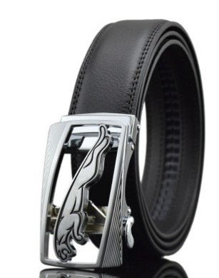 Men Automatic Buckle Leather Belts - Muhaab