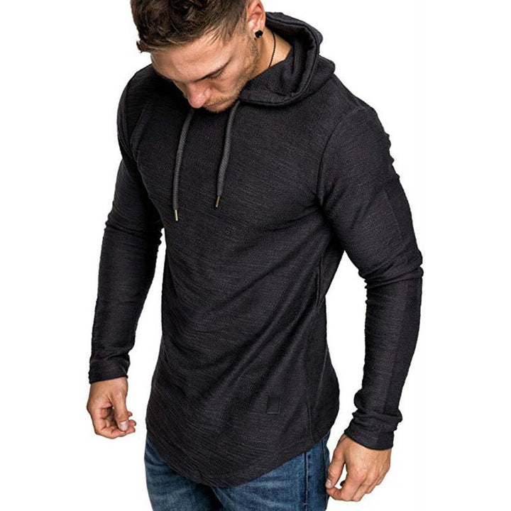 Men Hoodie Sweatshirt Casual Long Sleeve Slim Tops Gym T-shir - Muhaab