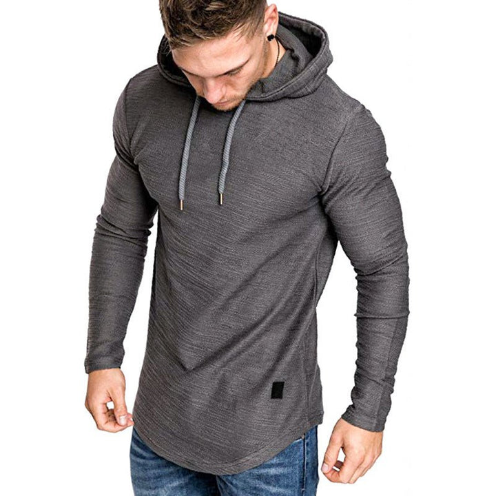 Men Hoodie Sweatshirt Casual Long Sleeve Slim Tops Gym T-shir - Muhaab