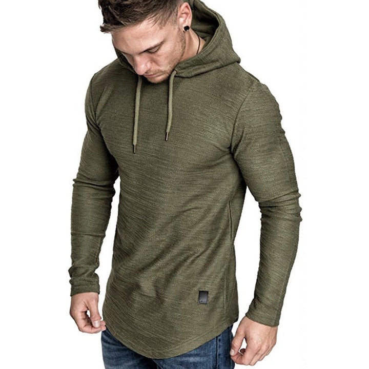 Men Hoodie Sweatshirt Casual Long Sleeve Slim Tops Gym T-shir - Muhaab