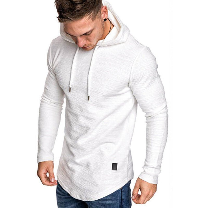 Men Hoodie Sweatshirt Casual Long Sleeve Slim Tops Gym T-shir - Muhaab