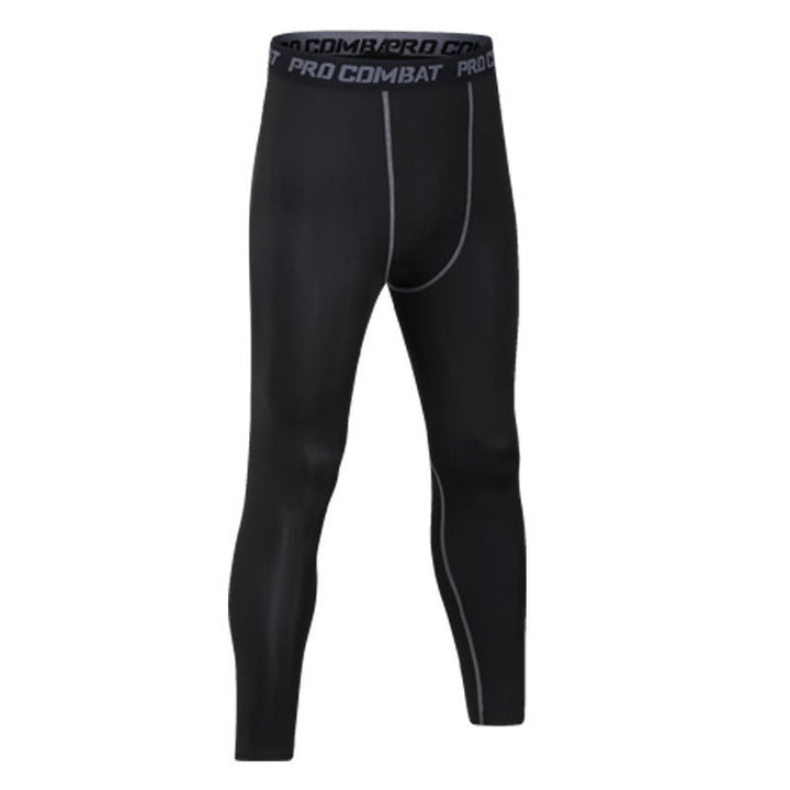 Men Leggings Compression Pants Gym Fitness Sports Running Quick Dry Leggings Tights Breathable Skinny Trousers Sportswear Male - Muhaab