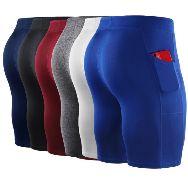 Men Outdoor Running Shorts Male Board GYM Exercise Fitness Leggings - Muhaab