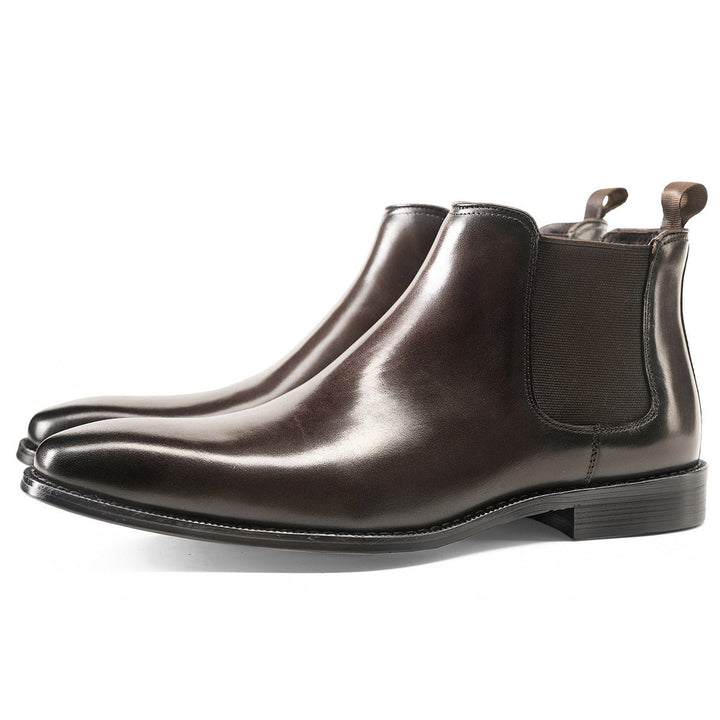 Men Plus Velvet Warm Leather British Style Martin Boots - Muhaab